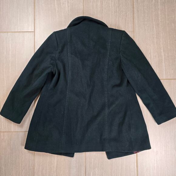 Pendleton Womens Double-breasted Wool Pea Coat Teal Size 6 - Picture 8 of 10